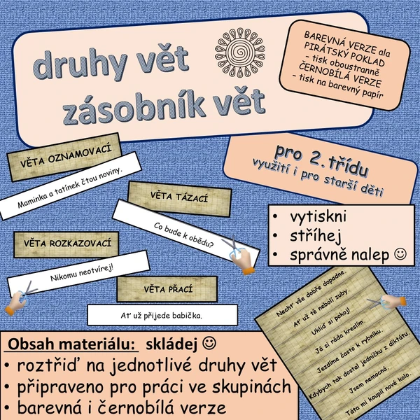 Druhy vět - určování