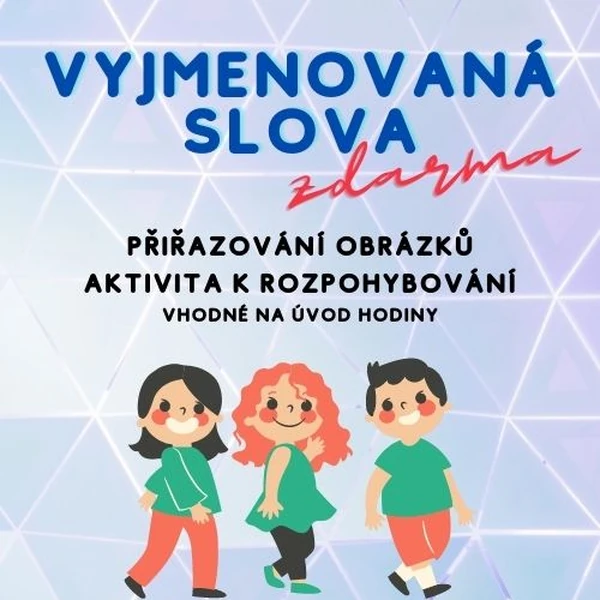 Opakování vyjmenovaných slov podle obrázků (aktivita na úvod hodiny)