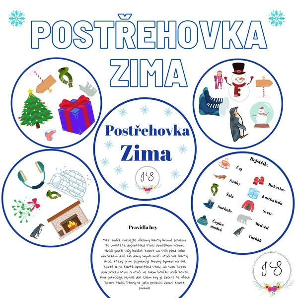 Hra postřehovka - Zima