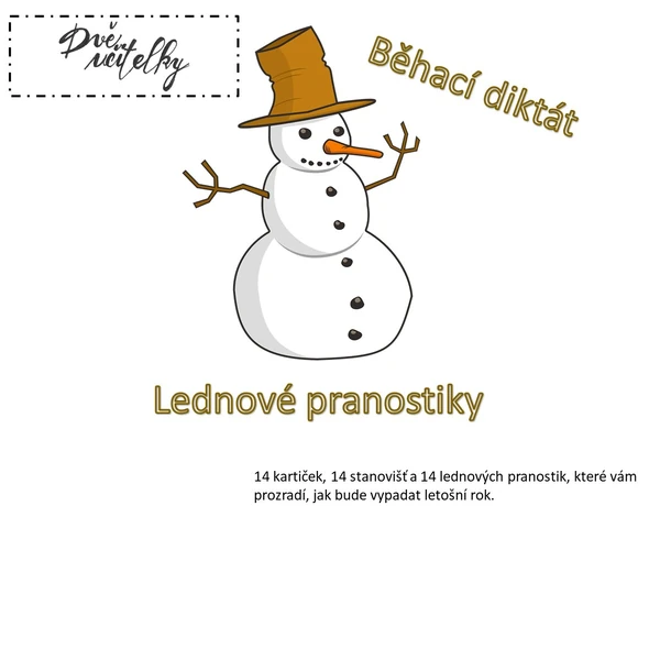 Běhací diktát - lednové pranostiky