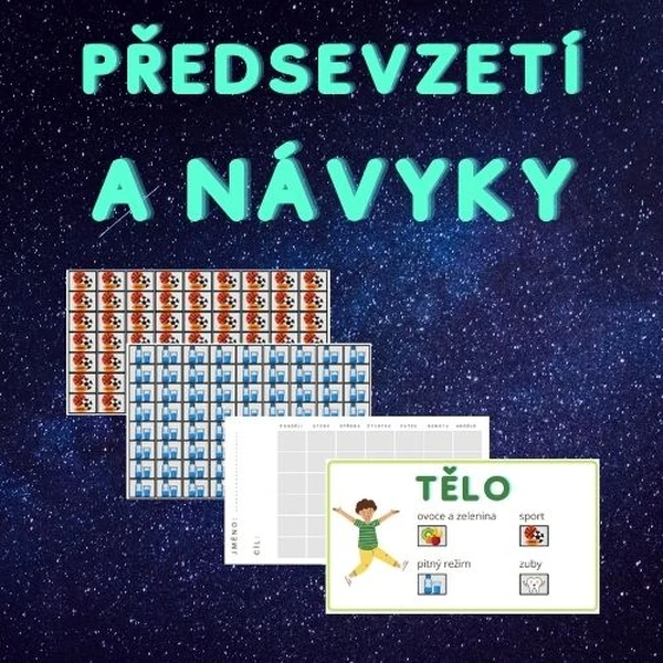 Předsevzetí: obrázkové sledování návyků