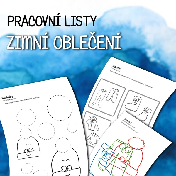 ZIMNÍ OBLEČENÍ - pracovní listy