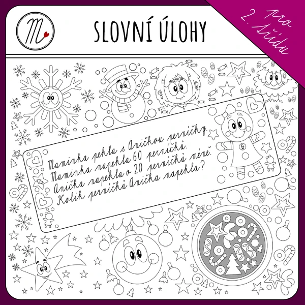Slovní úlohy - sčítání desítek