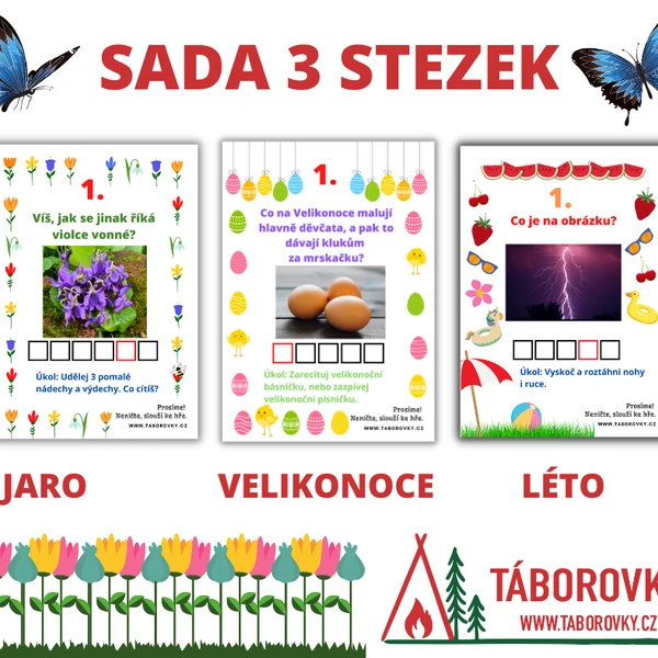SADA 3 stezek Jaro + Velikonoce + Léto