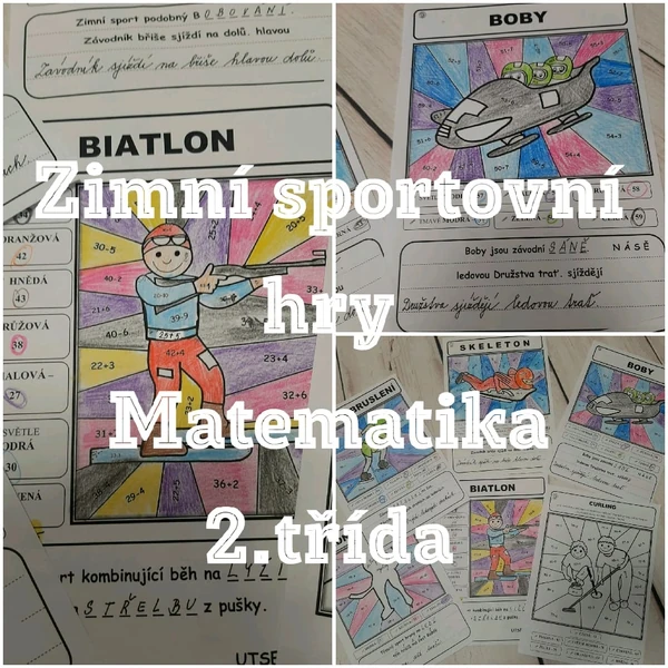 Zimní sportovní hry - matematika 2. třída