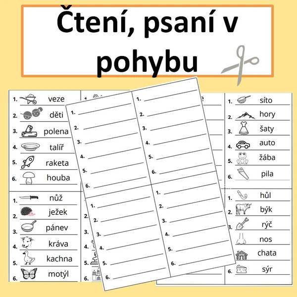 Čtení, psaní v pohybu