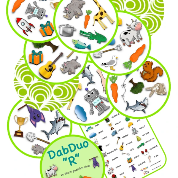 DABDUO "R" (postřehová hra) - logopedie