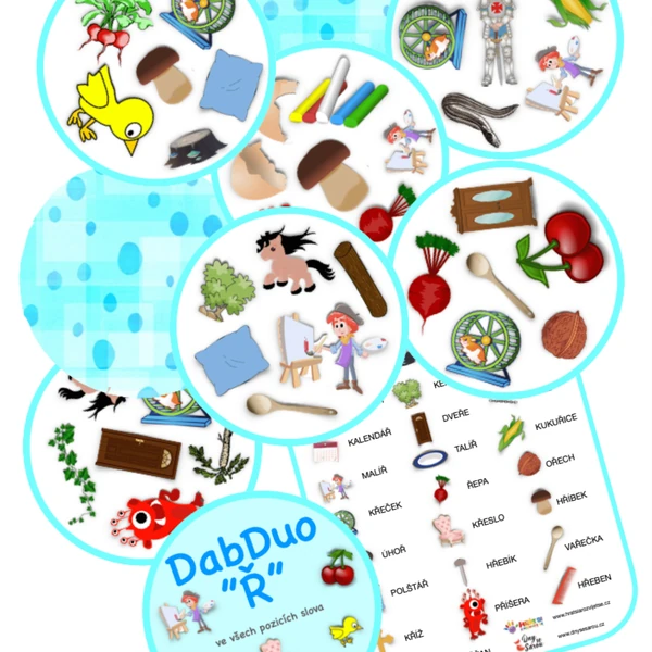 DABDUO Ř  (postřehová hra) - logopedie