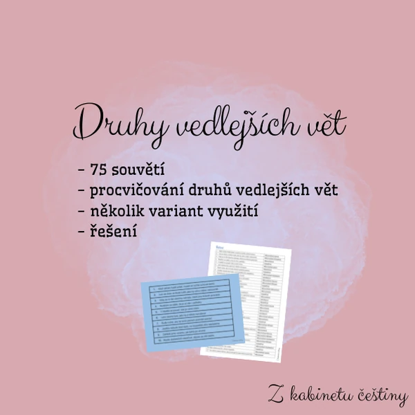 Druhy vedlejších vět