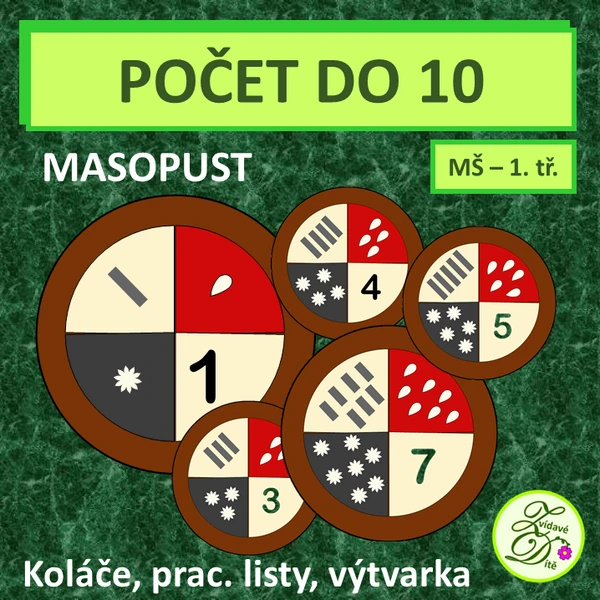 Počet do 10 - masopustní koláče