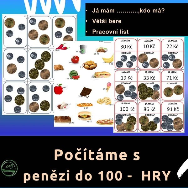 Počítáme s penězi do 100