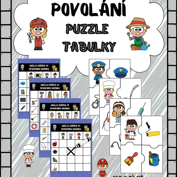 POVOLÁNÍ - PUZZLE A TABULKY