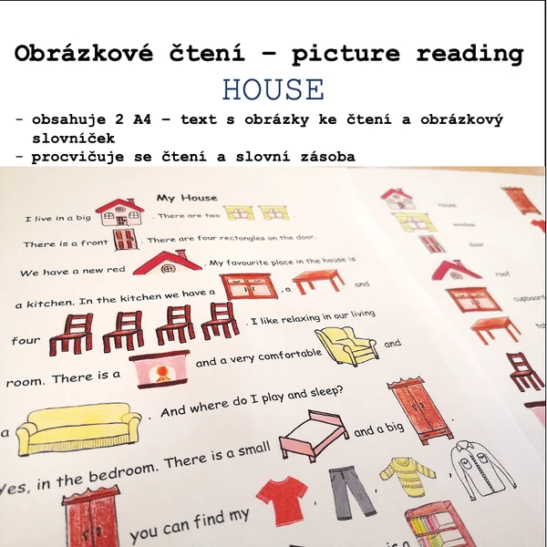 Obrázkové čtení - Picture reading HOUSE