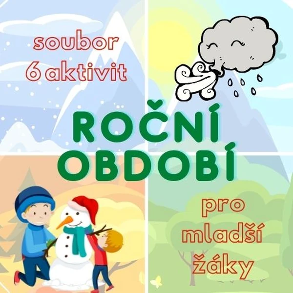 Roční období: soubor 6 aktivit pro mladší žáky