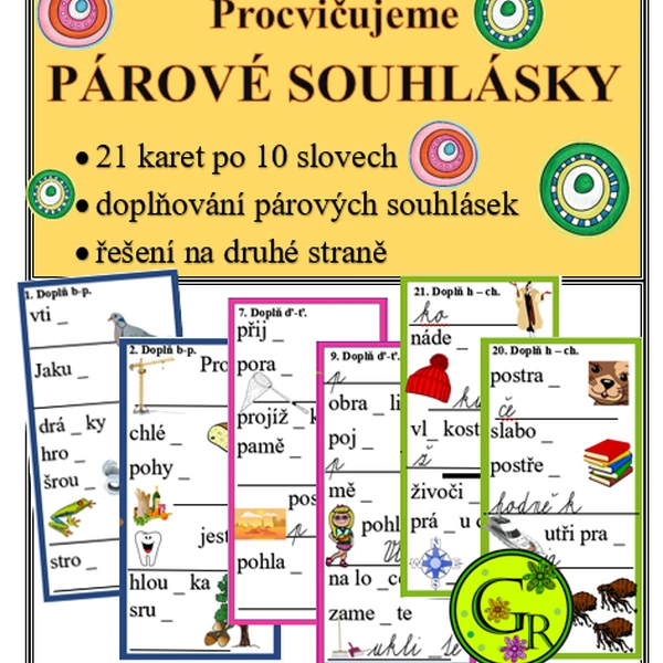 Procvičujeme PÁROVÉ SOUHLÁSKY