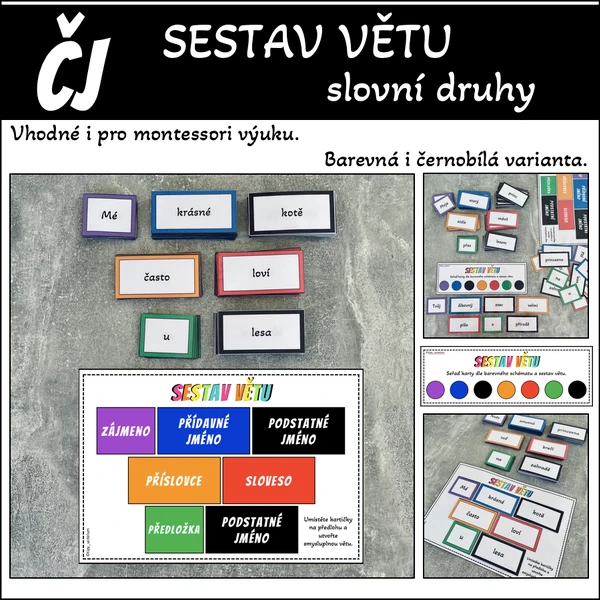 Tvoření vět - slovní druhy