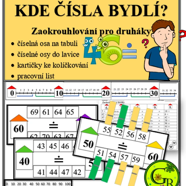 KDE ČÍSLA BYDLÍ- zaokrouhlování pro druháky