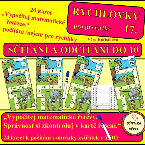 RYCHLOVKY 17 - POČÍTÁNÍ DO 10 v ZOO