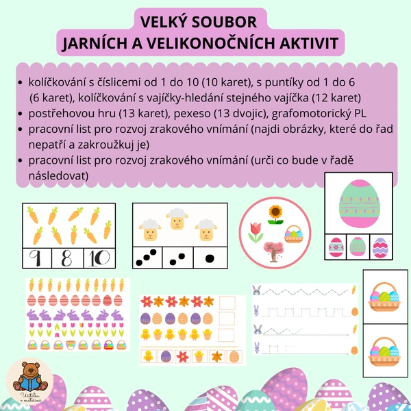 Velký soubor jarních a velikonočních aktivit