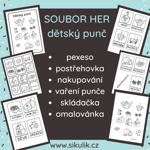 Soubor her dětský punč