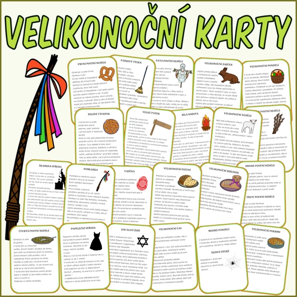 Velikonoce - Karty