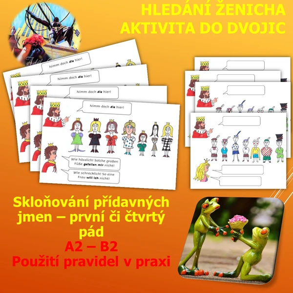 HLEDÁNÍ ŽENICHA, NEVĚSTY - skloňování, barvy, oblečení