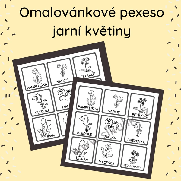 JARNÍ KVĚTINY PEXESO