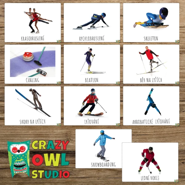 ZIMNÍ SPORTY - demonstrační obrázky