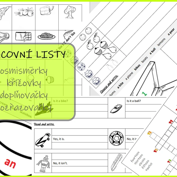Pracovní listy - AJ - 3. ročník