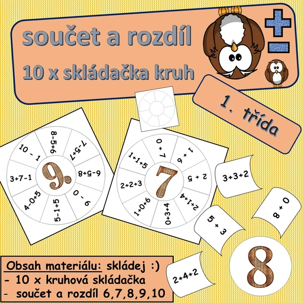 Součet, rozdíl do 10