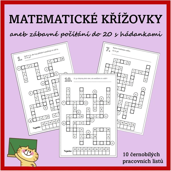 Matematické křížovky do 20