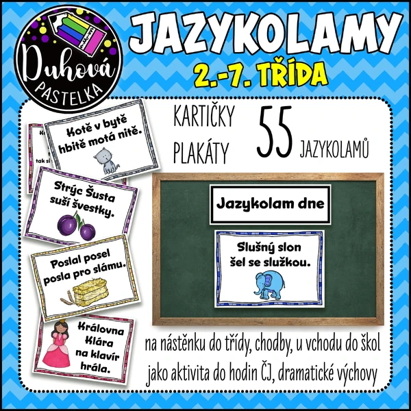 JAZYKOLAMY - plakáty a kartičky