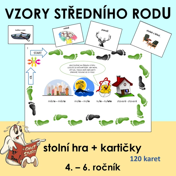 HRA podstatná jména - střední rod