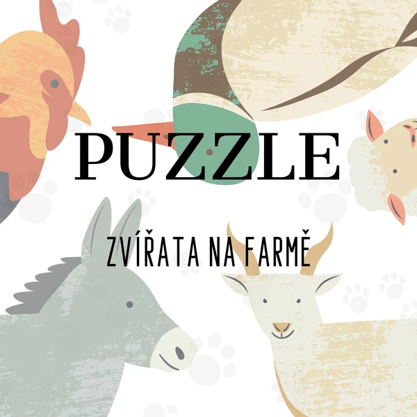PUZZLE - ZVÍŘATA NA FARMĚ