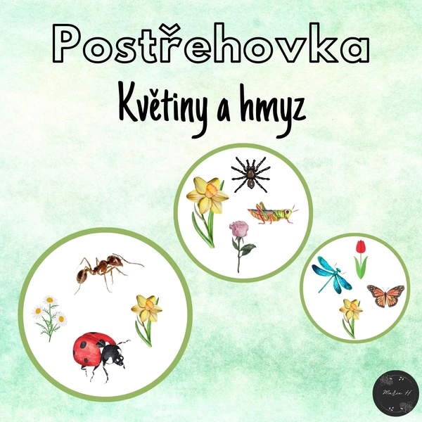Květiny a hmyz, postřehovka
