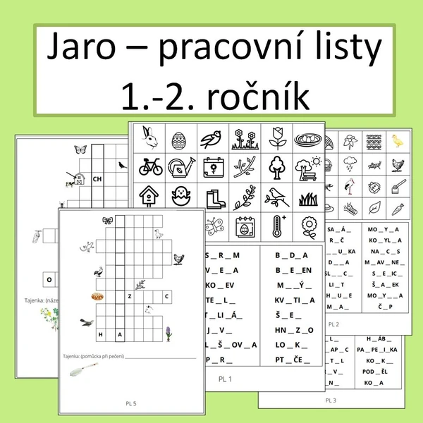 Jaro - pracovní listy 1-2. ročník ZŠ