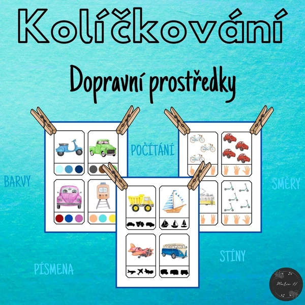Dopravní prostředky, kolíčkování