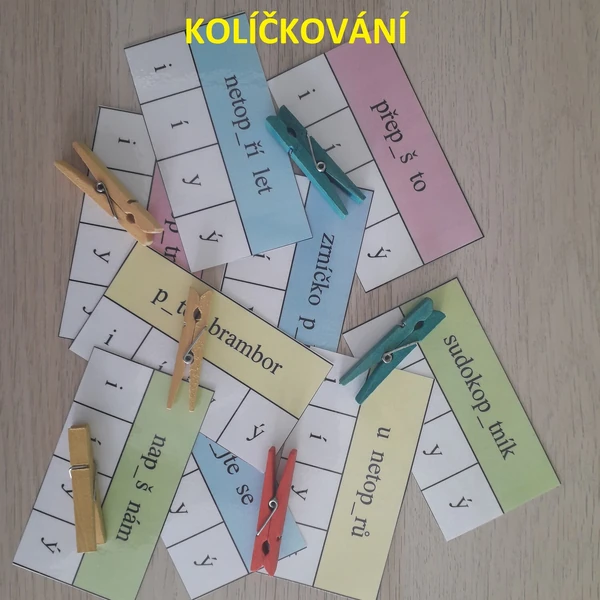 Vyjmenovaná slova po L - kolíčkování
