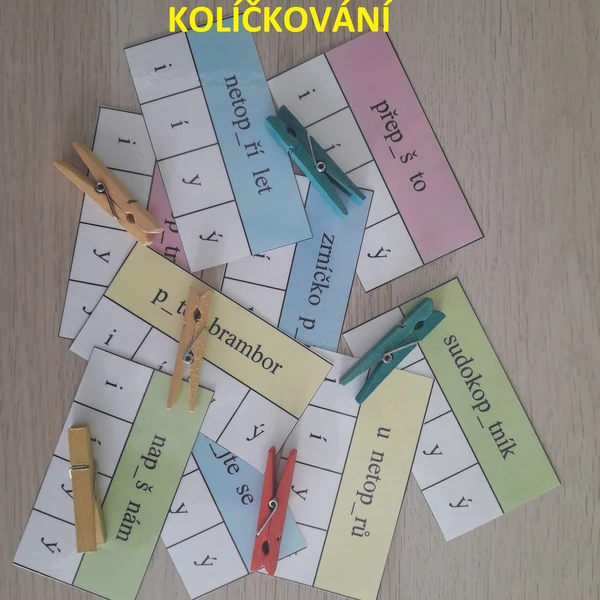 Vyjmenovaná slova po S - kolíčkování