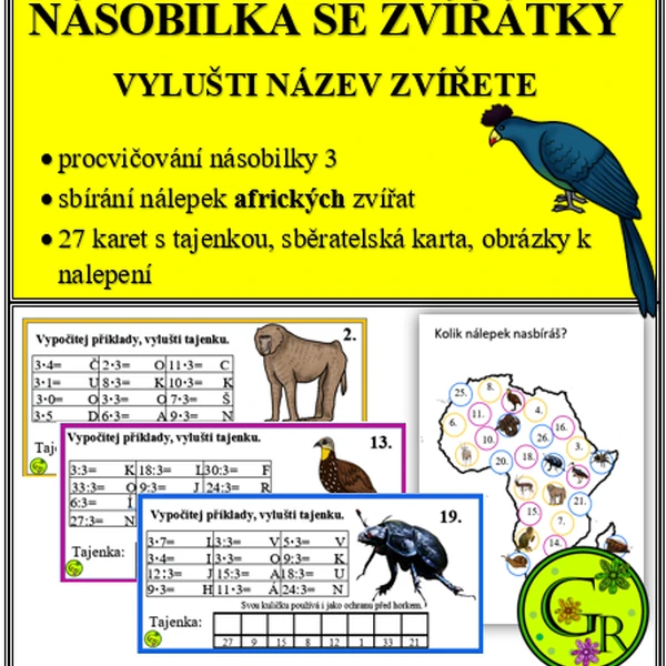 Násobilka se zvířátky 3