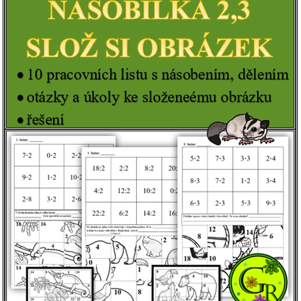 Násobilka 2,3-slož si obrázek