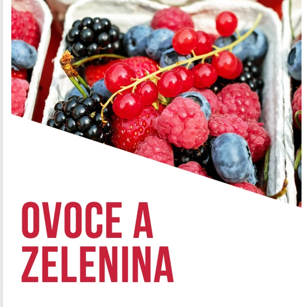 Ovoce a zelenina - třísložkové karty