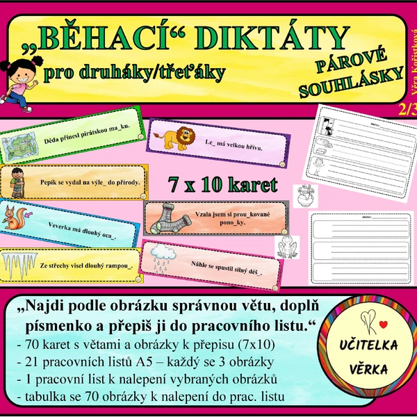 PÁROVÉ SOUHLÁSKY - BĚHACÍ DIKTÁTY
