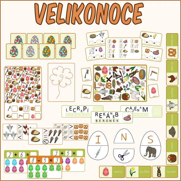 Velikonoce - Sada aktivit