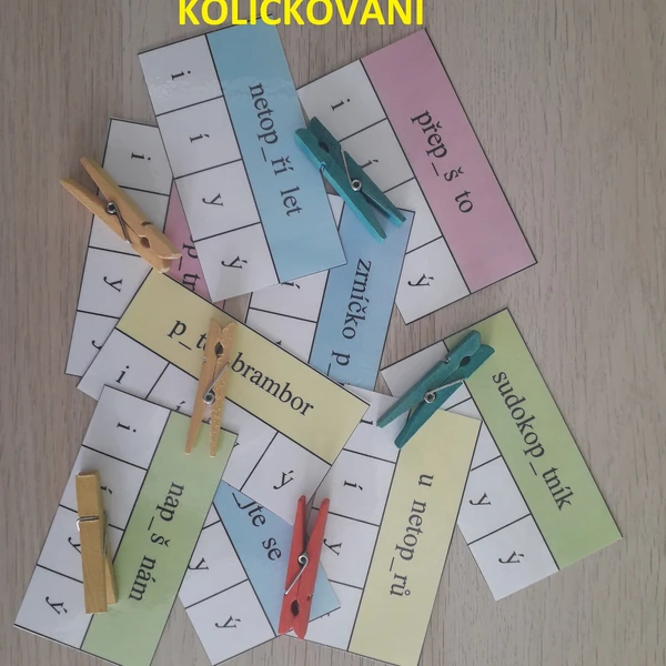Vyjmenovaná slova po Z + směs - kolíčkování