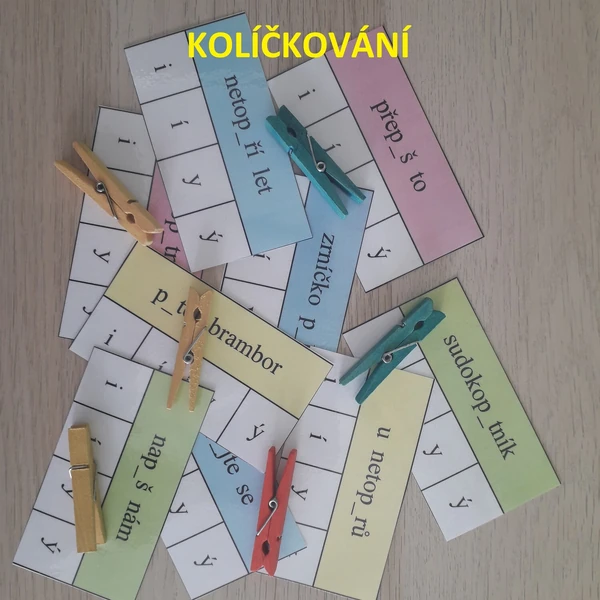 Vyjmenovaná slova po B - kolíčkování