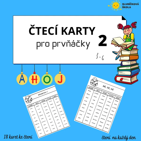 ČTECÍ KARTY pro prvňáčky 2