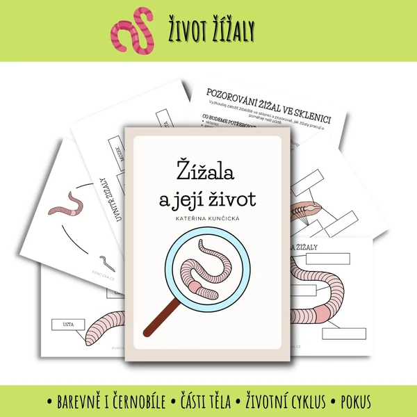 Život žížal - pracovní listy