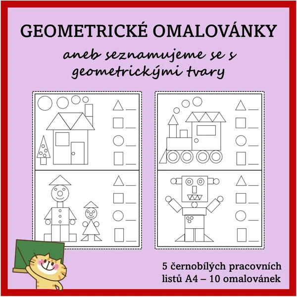 Geometrické omalovánky