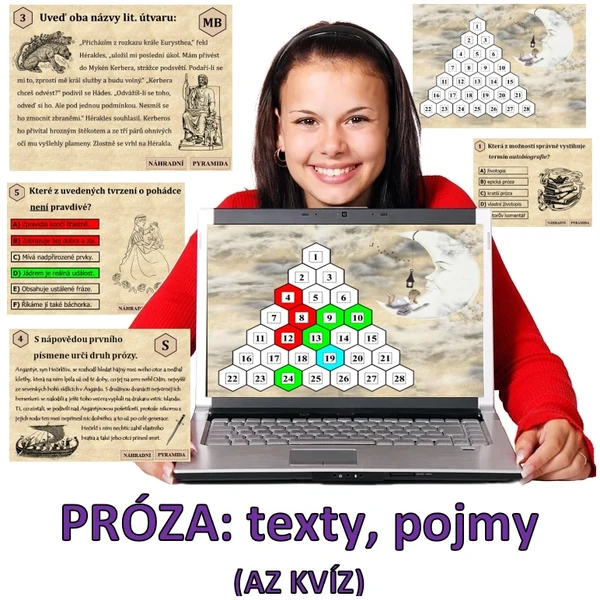 AZ-KVÍZ PRÓZA: pojmy, texty